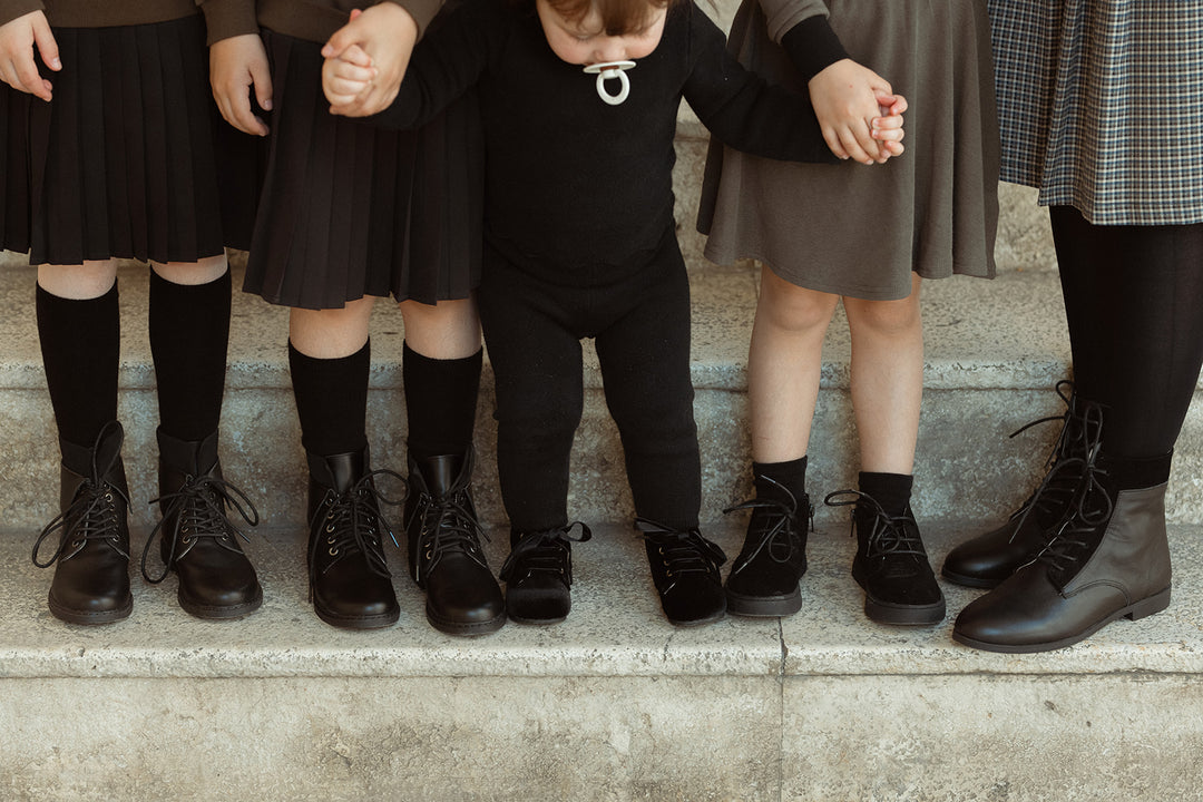 KNIT CUFF FOLD DETAIL BOOTIES