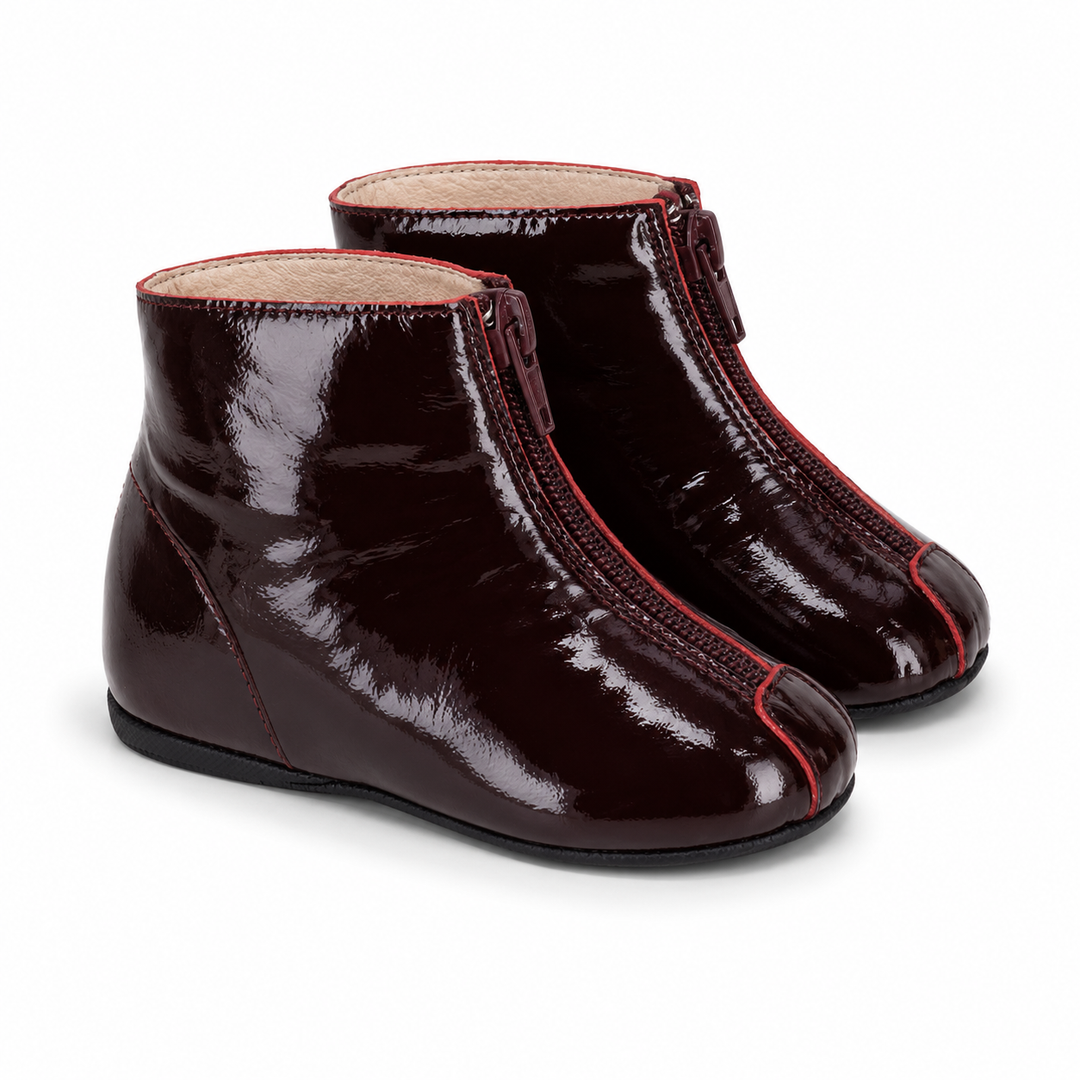 BOOTIES WITH FRONT ZIPPER