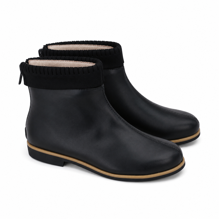 BOOTIES WITH BACK ZIPPER