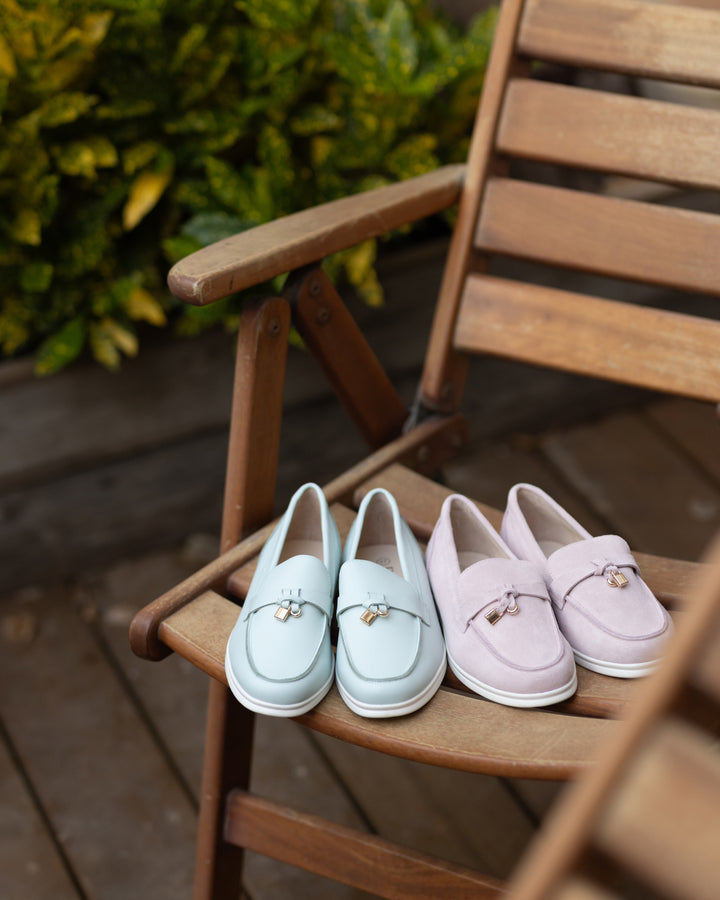 LOAFERS WITH WHITE SOLE