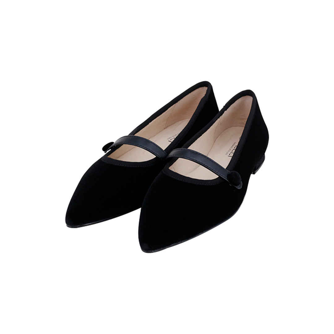 STRAP DETAIL POINTED SHOES