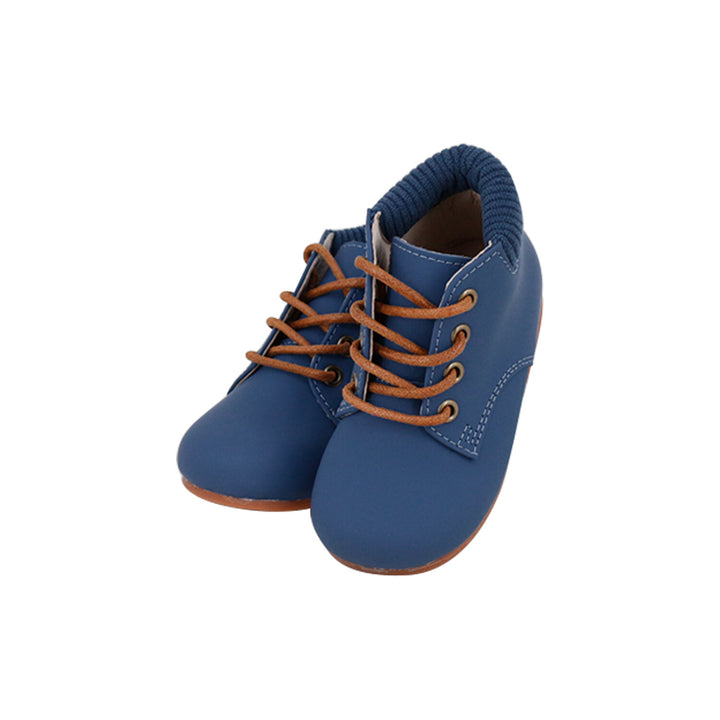 CORDUROY CUFF LACE SHOES