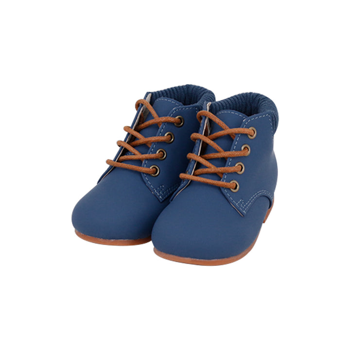 CORDUROY CUFF LACE SHOES
