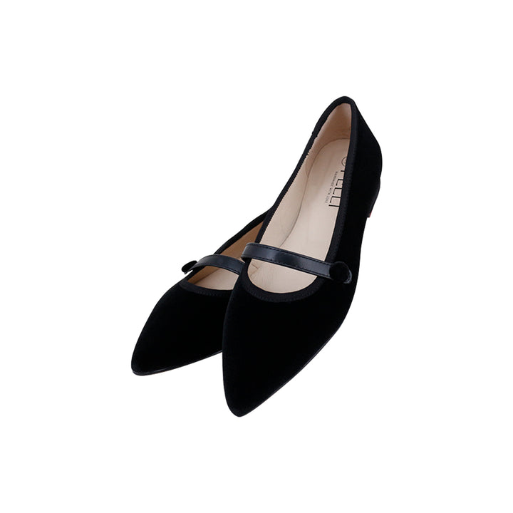STRAP DETAIL POINTED SHOES