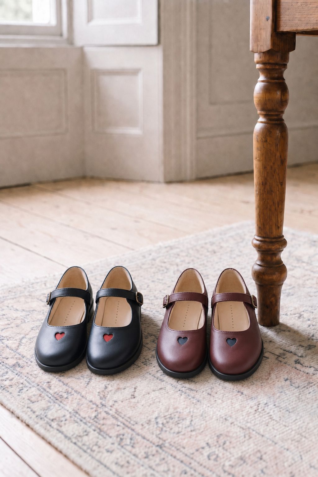 MARY JANE WITH HEARTN &amp; BUCKLE LOSURE