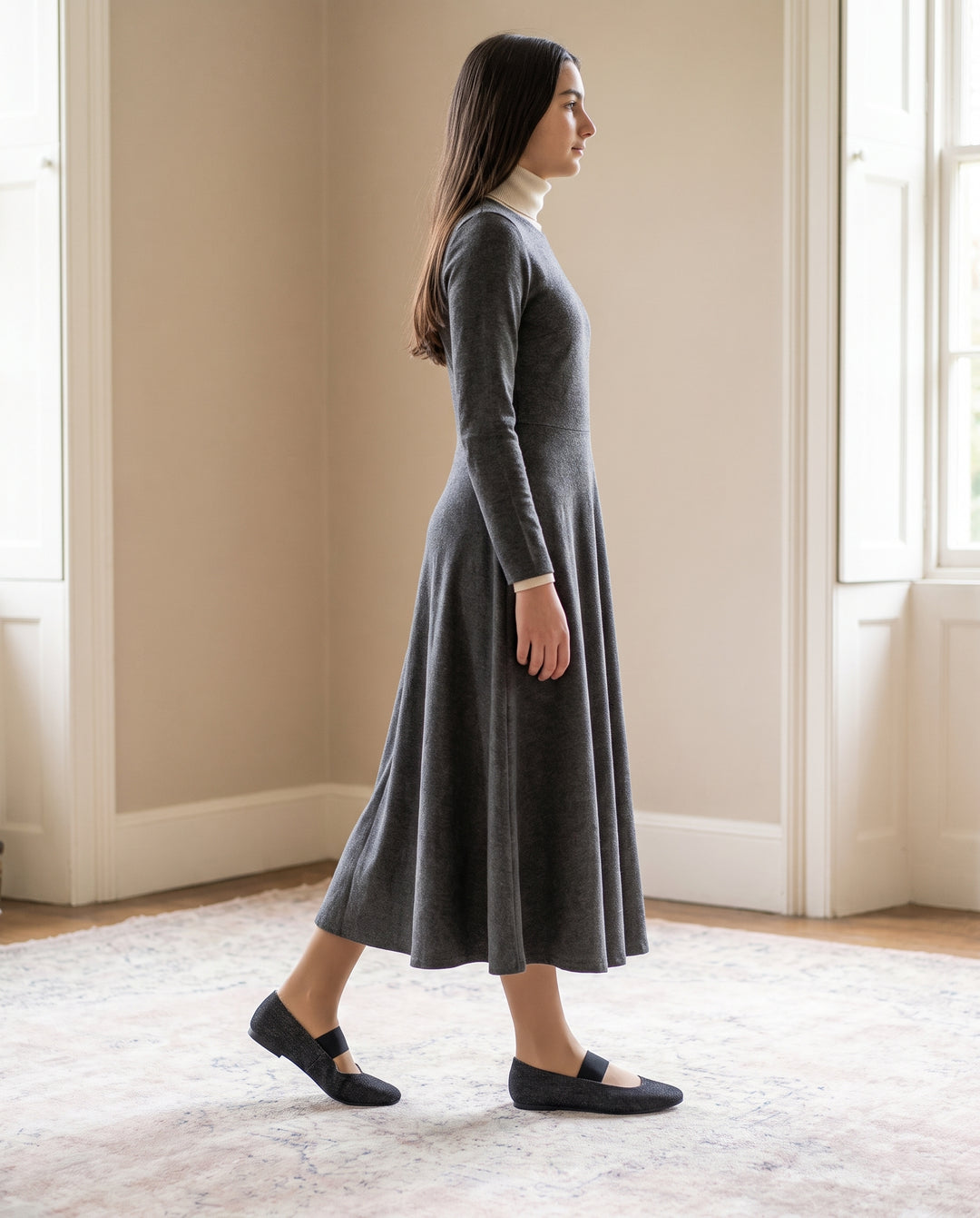 BALLERINA WITH WIDE ELASTIC
