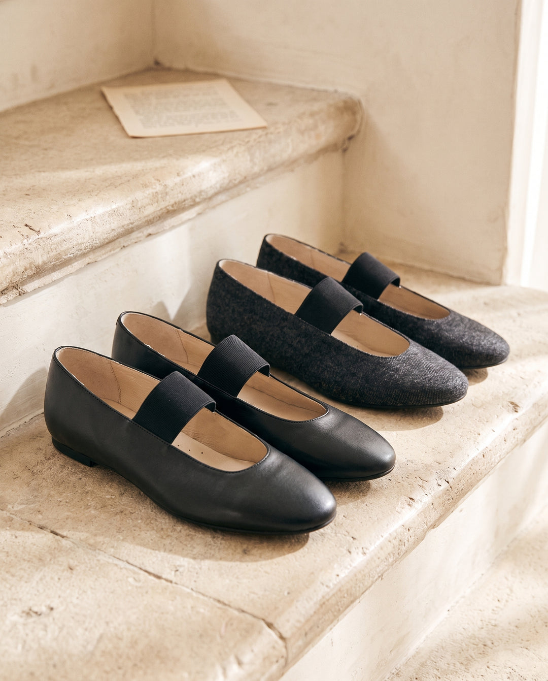 BALLERINA WITH WIDE ELASTIC